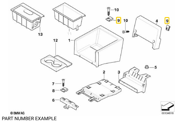 Metal Clamp for Screw / C-Clip Nut - 07146988451