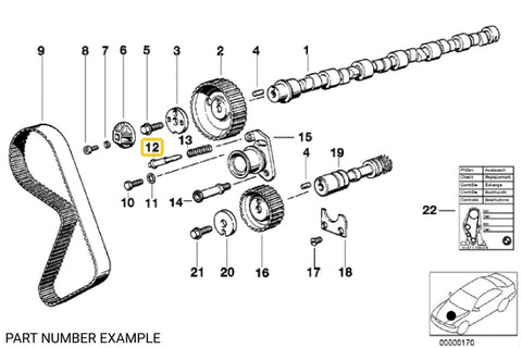Timing Belt Tension Spring Pin – 11311280960