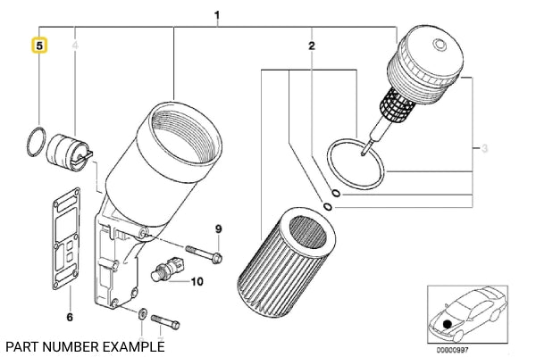 Oil Filter Housing O-Ring – 11421709513
