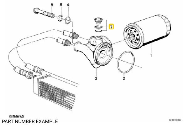 Oil Filter Housing Plug Kit - 11429059338