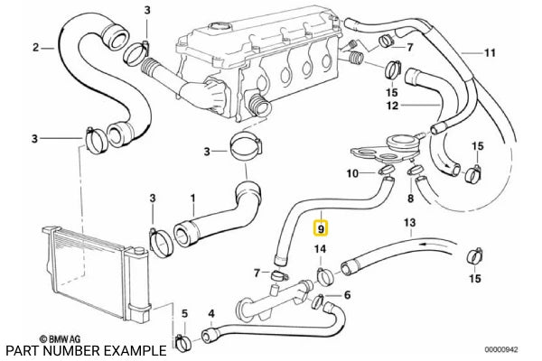 M4x Coolant Hose - 11531247398