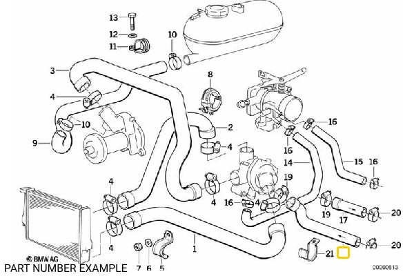 M20 Heater Hose – 11531289377