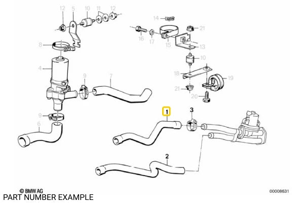 M20 Heater Hose – 11531289377