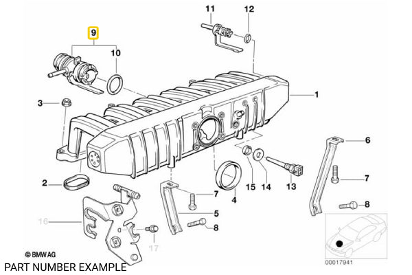 Idle Control Valve Connector - 11611738629