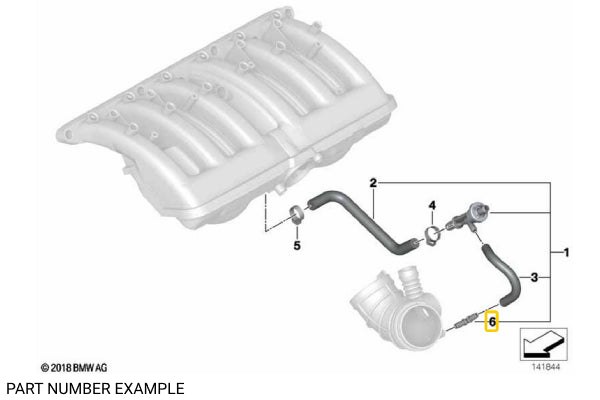 Angle Connector for Intake Boot – 13327503677