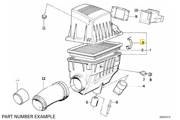 Mass Airflow Sensor Clip – 13711707044