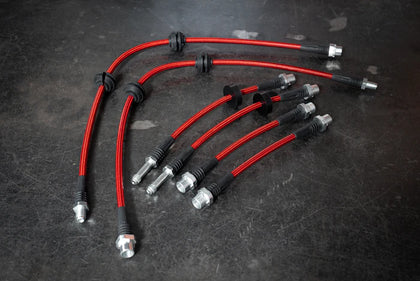 2007-2010 BMW E9X / E8X Non-M RWD Stainless Steel Complete 6 Brake Line Kit - E90 E91 E92 E93 328 335