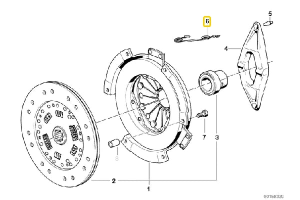 Clutch Fork Retaining Spring Clip –  21511204327
