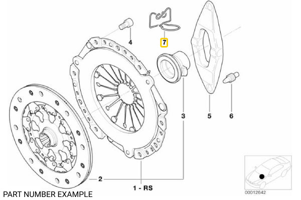 Spring Clip for Clutch Release Fork Lever -  21517570284