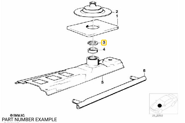 Shifter Snap Ring - 23411466112