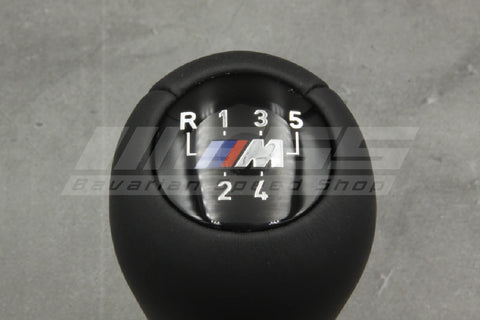 Genuine 5 Speed Leather M-Tech Shifter Knob - 25117896031