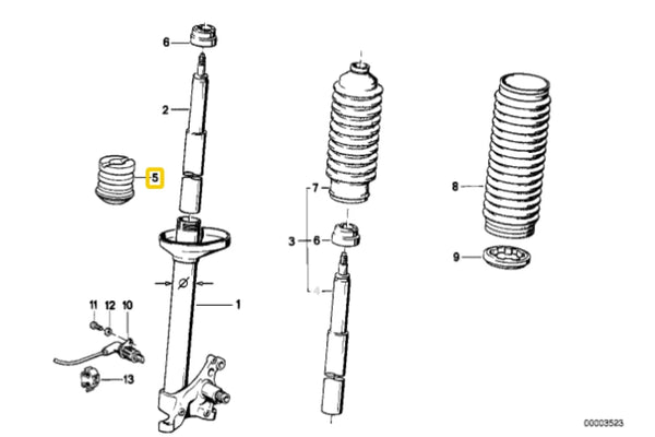 Shock Absorber Bump Stop Front – 31331124449