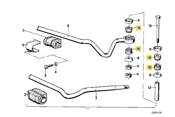 E21 (1978-83) Rear Anti Roll Bar Link Rod Bush