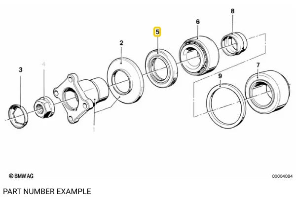 Differential Shaft Seal - 33127621206
