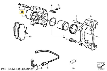 Genuine BMW Brake Caliper Guide Bush Repair Kit - 34216869617