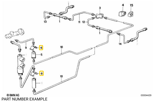 Brake Hose Holder - 34341163565