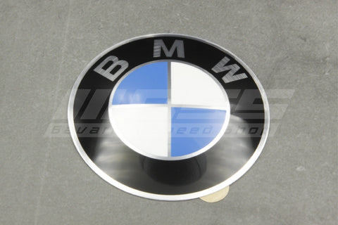 BMW Adhesive Wheel Emblem 64.5mm - 36131181080 - E12, E23, E24, E28, E34, E36,  E39, E46