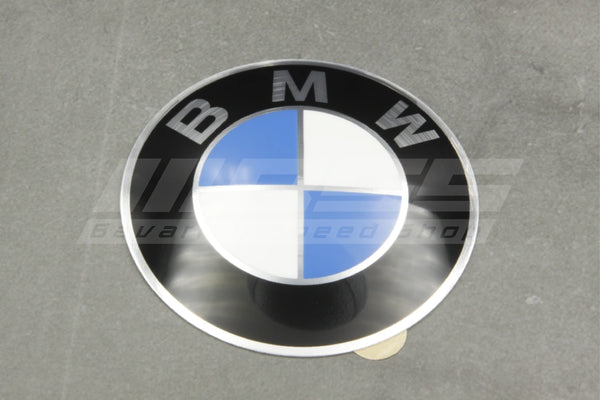 BMW Adhesive Wheel Emblem 64.5mm - 36131181080 - E12, E23, E24, E28, E34, E36,  E39, E46