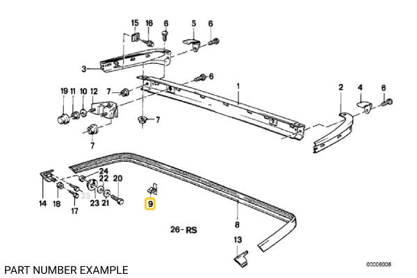 Bumper Trim Clamp – 51111867927