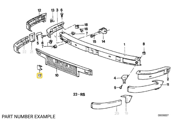 Front Bumper Cover Cap – 51111888293