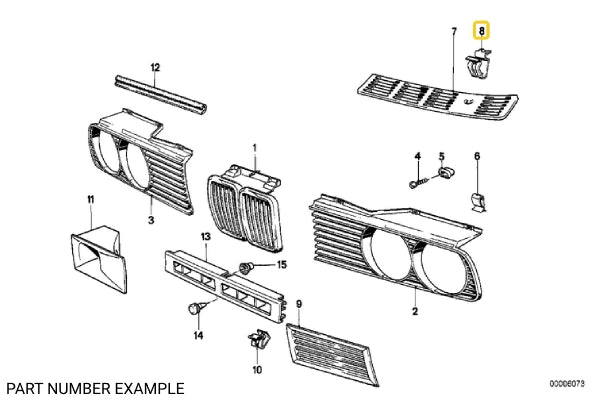 Windscreen Cowl Cover Clip – 51131904575