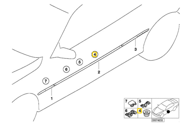 Door Moulding Grommet – 51138250586