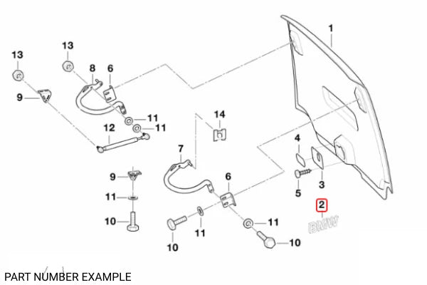 Genuine BMW Bonnet Emblem - 51148123297