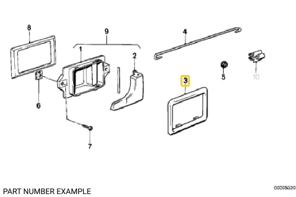 Interior Handle Covers - 51211876043