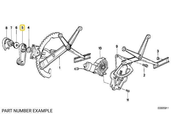 Window Crank Handle - 51321904507