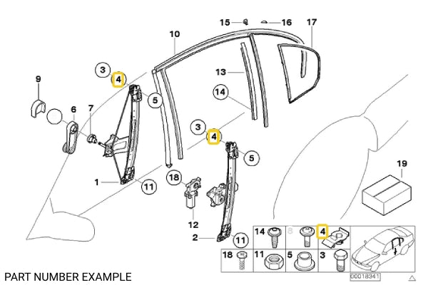 Window Regulator Repair Clip – 51338218383
