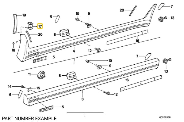 Wheel Arch Moulding Clamp – 51711934949