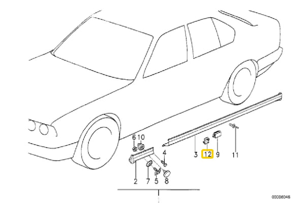Side Skirt Clip M-Tech – 51711959929