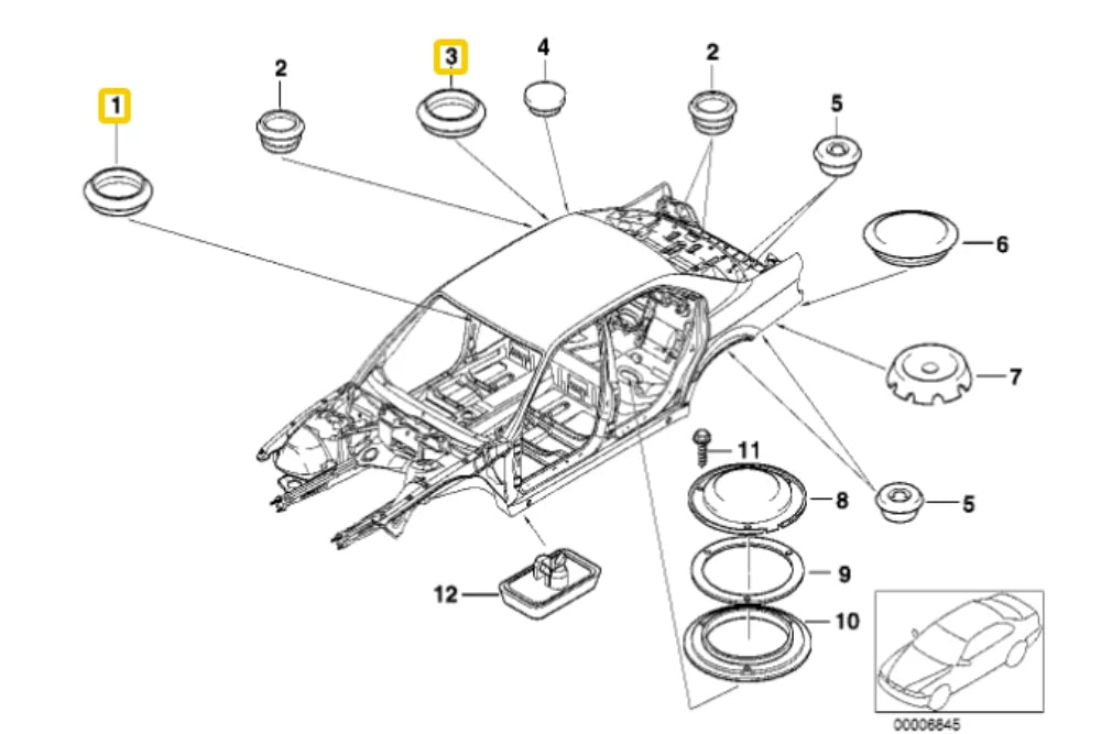 Blind Plug / 25mm - 51718126605