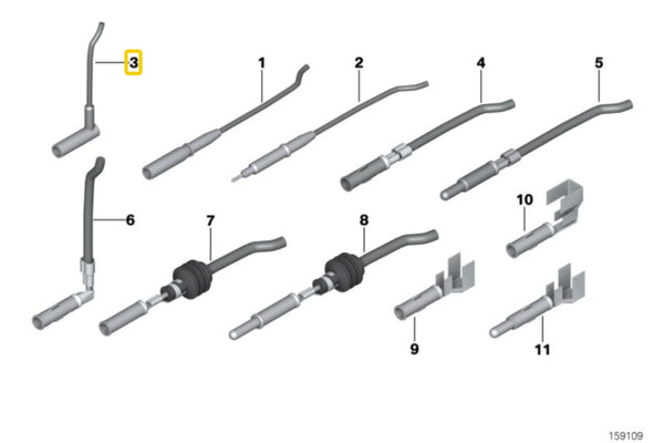 E30 Euro Ellipsoid (Smiley) Genuine BMW Headlight Wiring Connectors