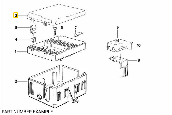 Genuine Fuse Box Clear Lid - 61131368802