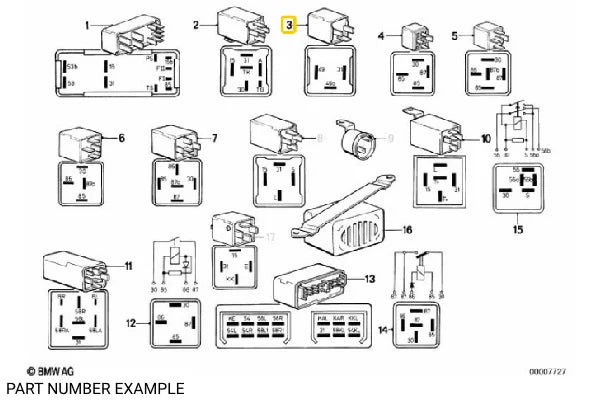 Flasher / Hazard Relay Black – 61311371909