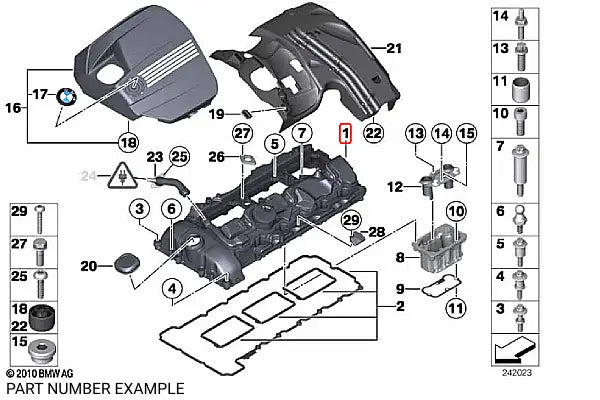 Engine Block Breather Valve to Suit N55 Engine- 11127570292