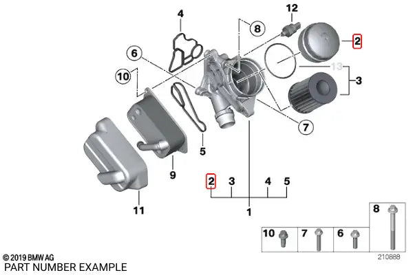 Oil Filter Housing Cap - 11427525334