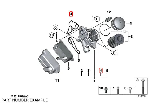 Engine Oil Filter Housing Gasket - 11428637821