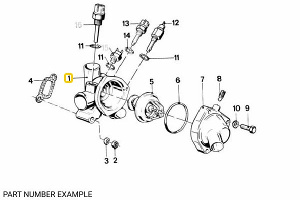 M20 Thermostat Housing – 11531730470