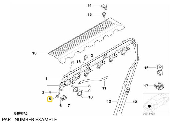 Fuel Injector O-Ring (9.2 x 2.8) - 13641437486