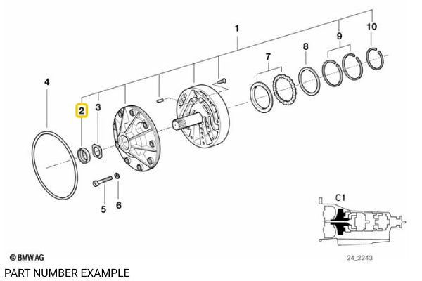 Automatic Gearbox Input Shaft Seal - 24311422671