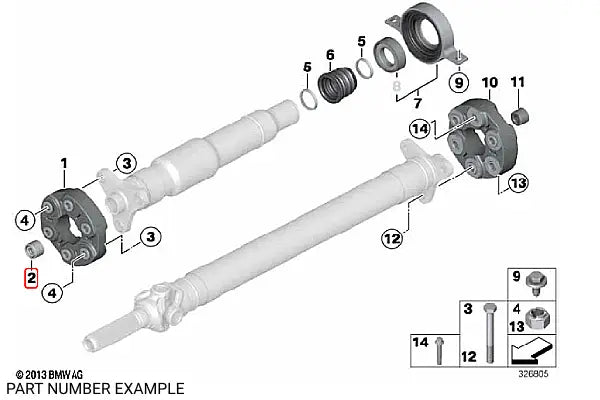 Propshaft Centering Bush - 26117526611