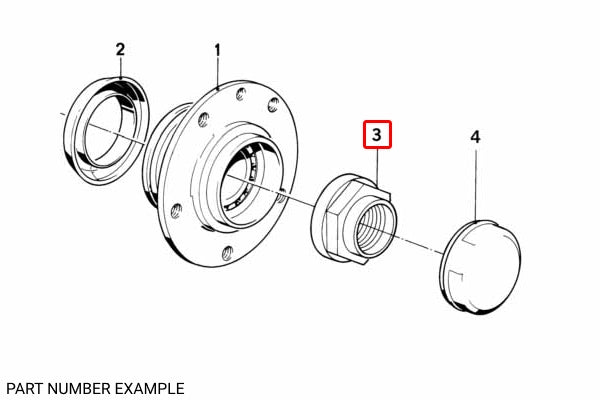 Genuine BMW Collar Nut for Front Wheel Bearing -  31211125826