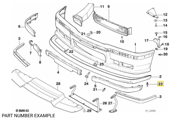 Genuine BMW Expanding Rivet - 51111964186