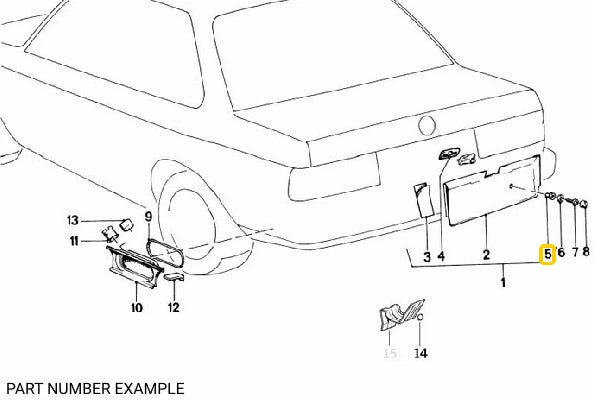 Number Plate Insert Nut (Plug-In) – 51131961243