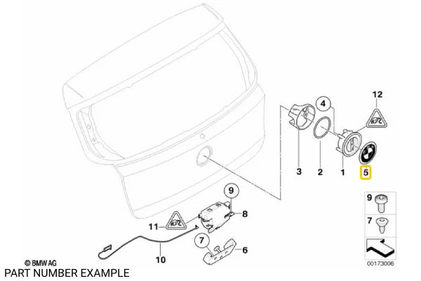 Genuine Boot Emblem – 51147057794