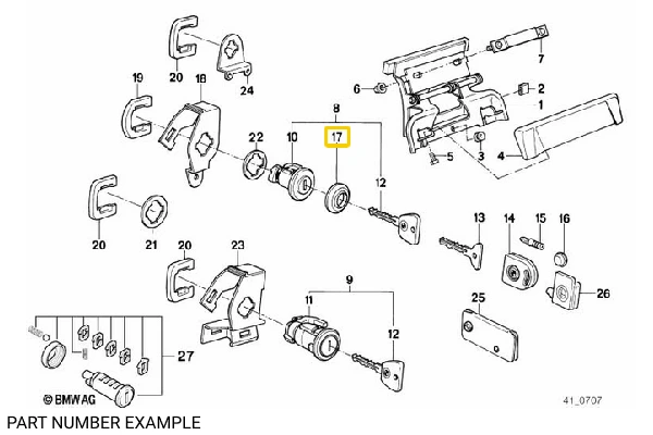 Trim Ring for Door Lock - 51211865246