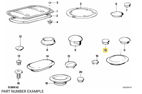 Blind Plug D=17MM – 51221924979