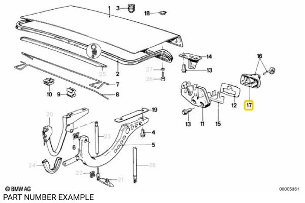 Genuine Boot Lock Repair Kit - 51249061876
